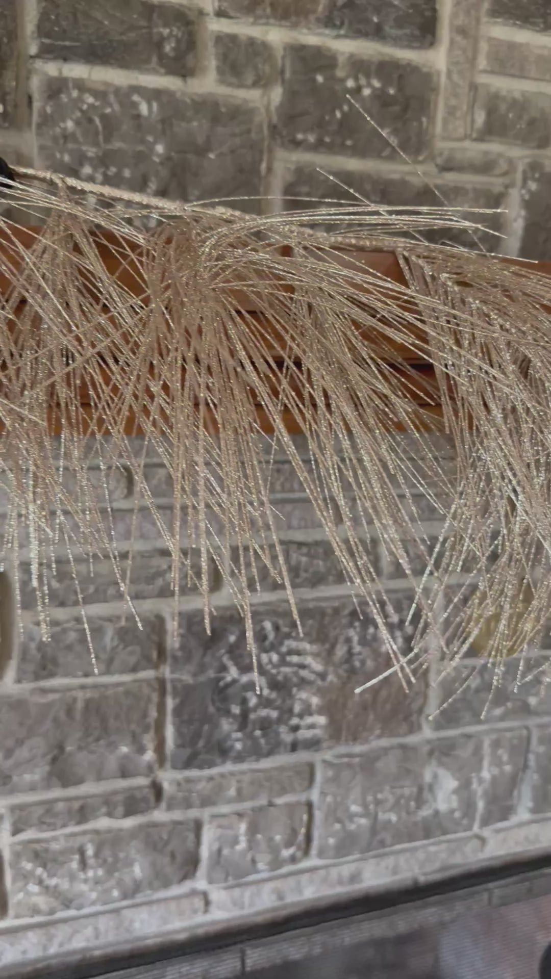 48” Glitter Long Needle Pine Garland