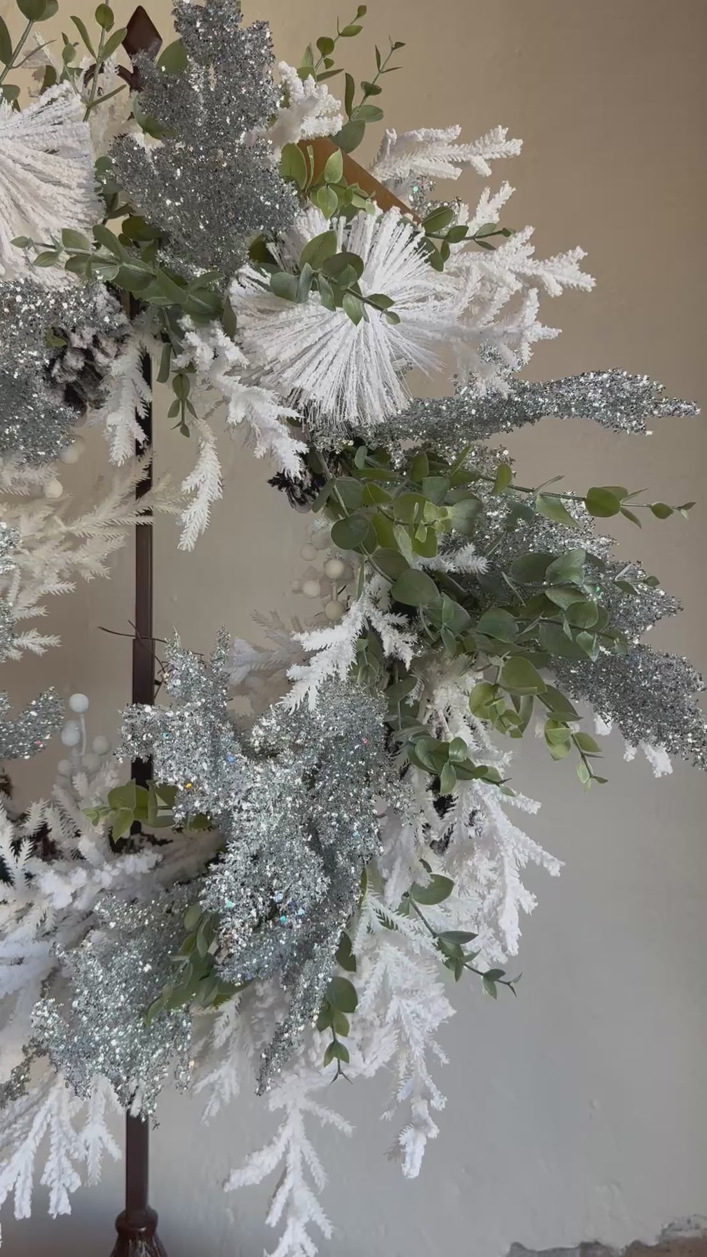 Snowy Pine and Eucalyptus