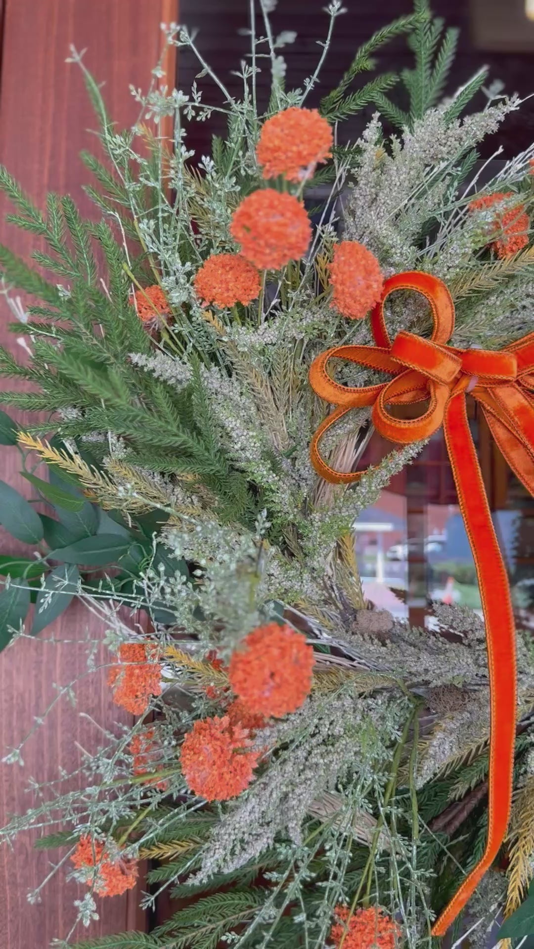 Orange Fall Wreath