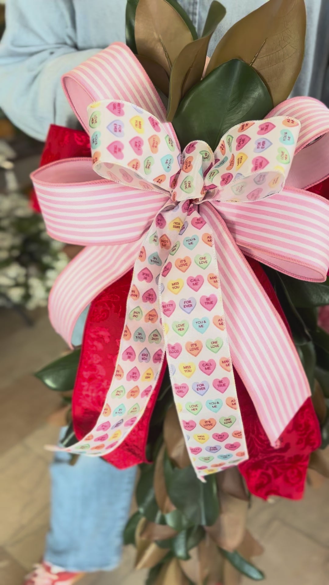 Candy Hearts Bow