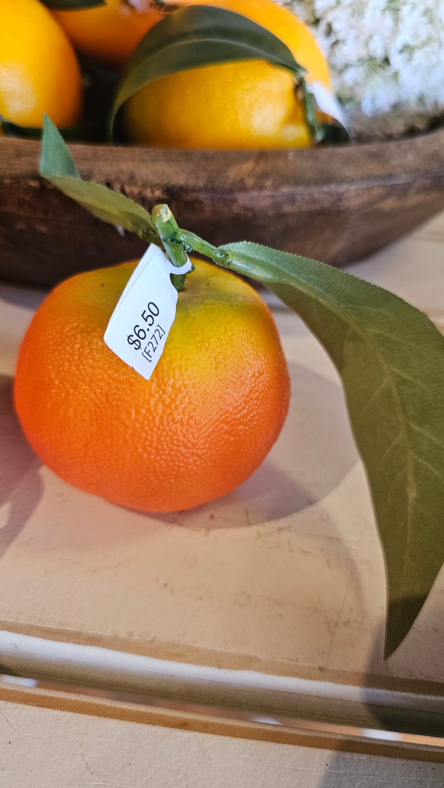 Orange with Leaves