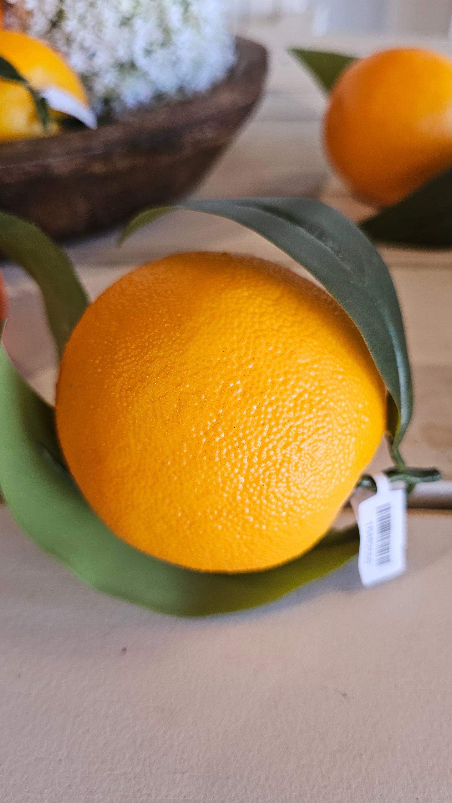 Orange with Leaves