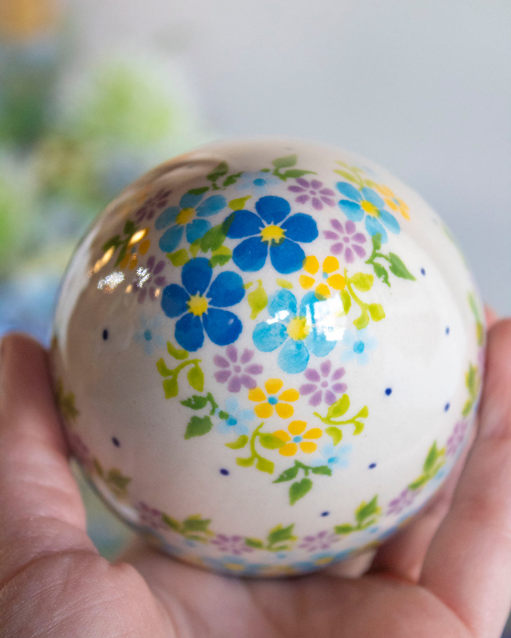 Polish Pottery Large Spring Egg (Design 2)