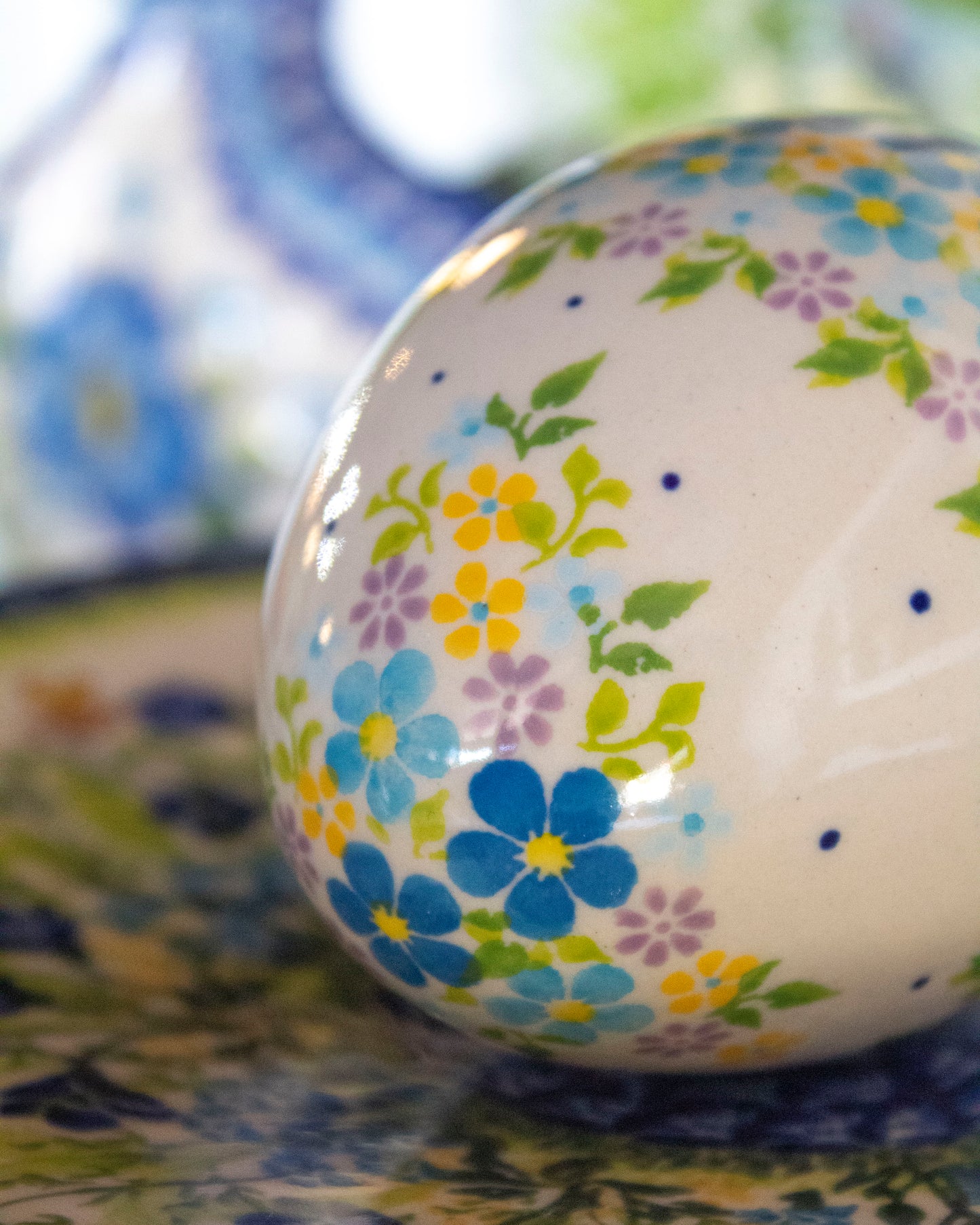 Polish Pottery Large Spring Egg (Design 2)