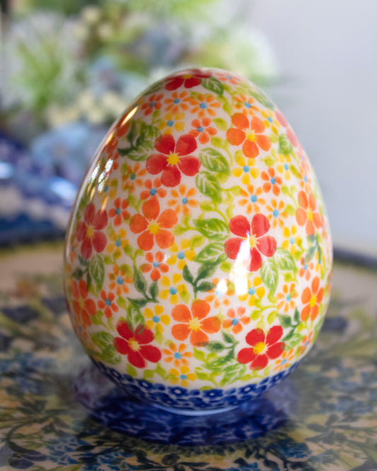 Polish Pottery Large Spring Egg (Design 3)