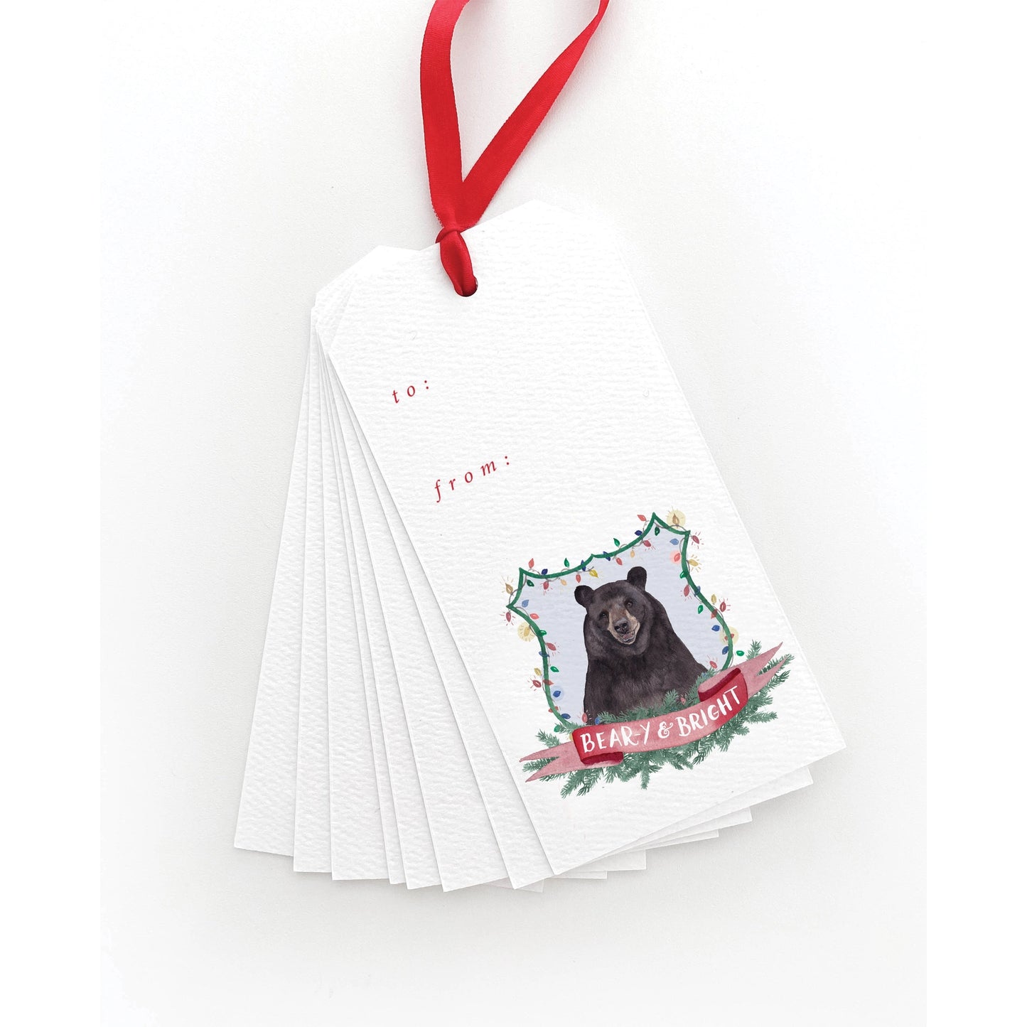 Beary and Bright Gift Tags