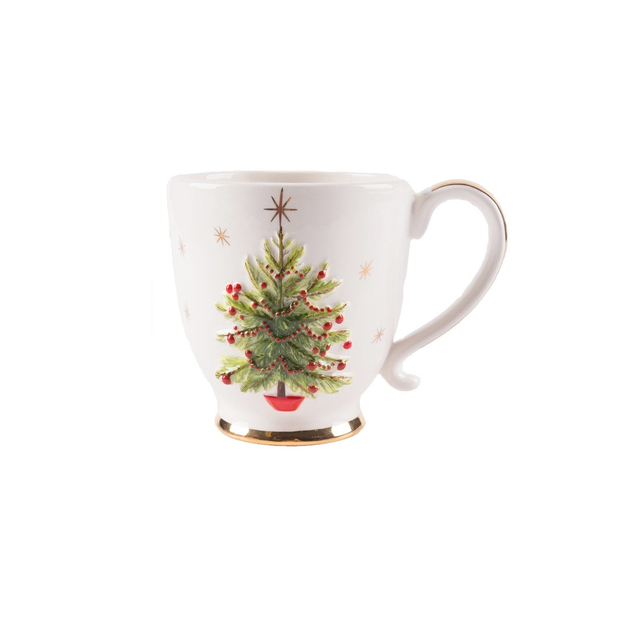 Christmas Tree Handpainted Mug