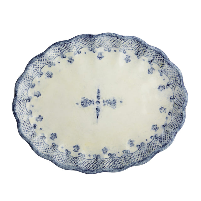 Arte Italica- Burano Scalloped Oval Platter