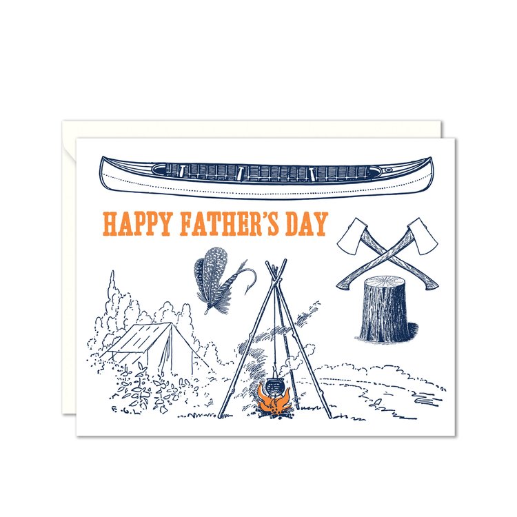Camping Dad Card