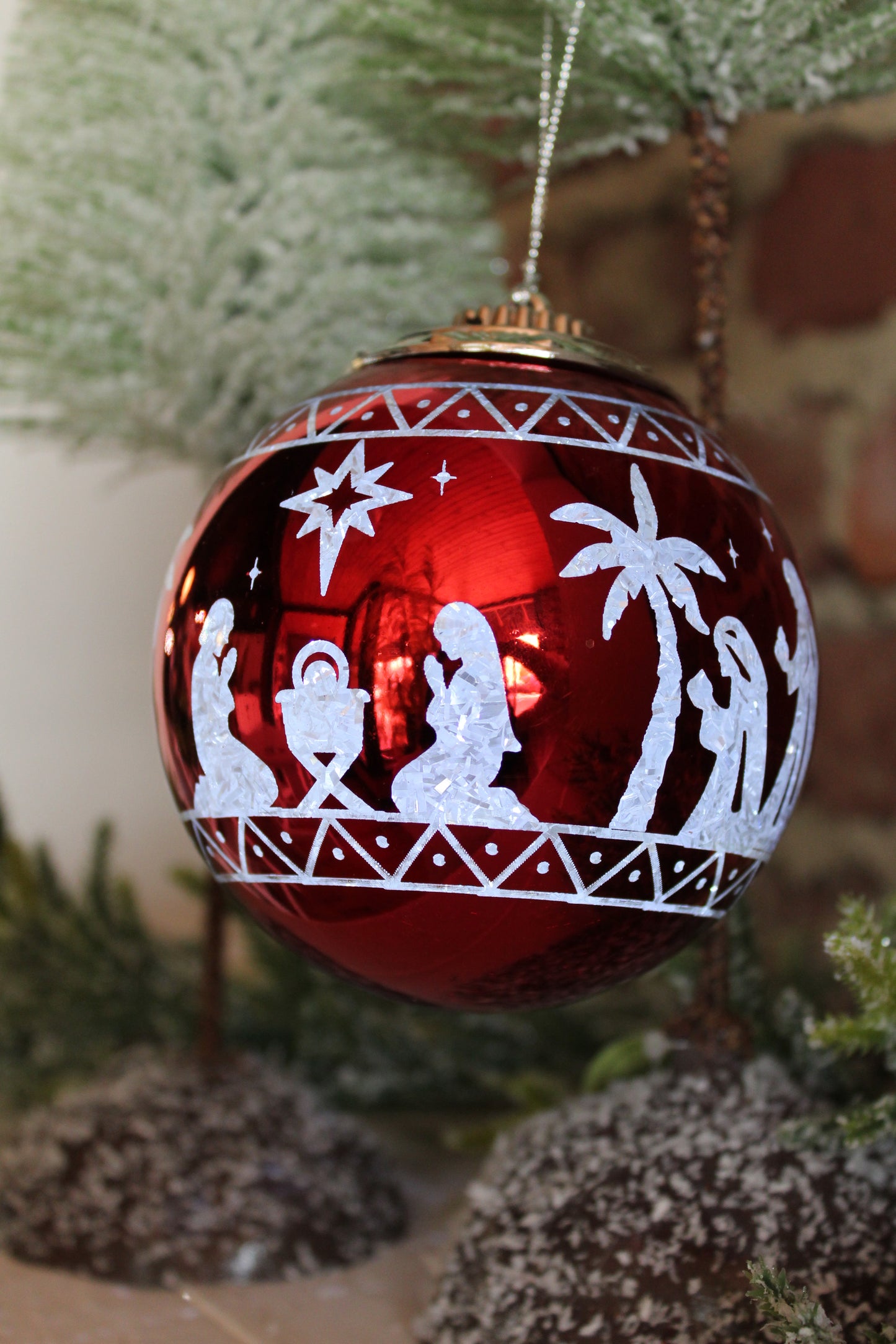 LED Nativity Ornament