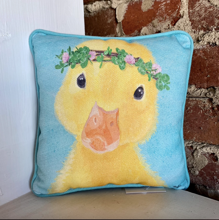 Spring Baby Woodland Animal Pillow - Duck