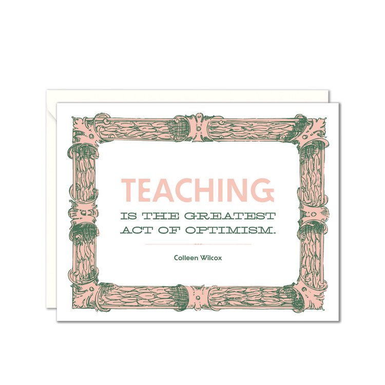 Teacher Quote Card