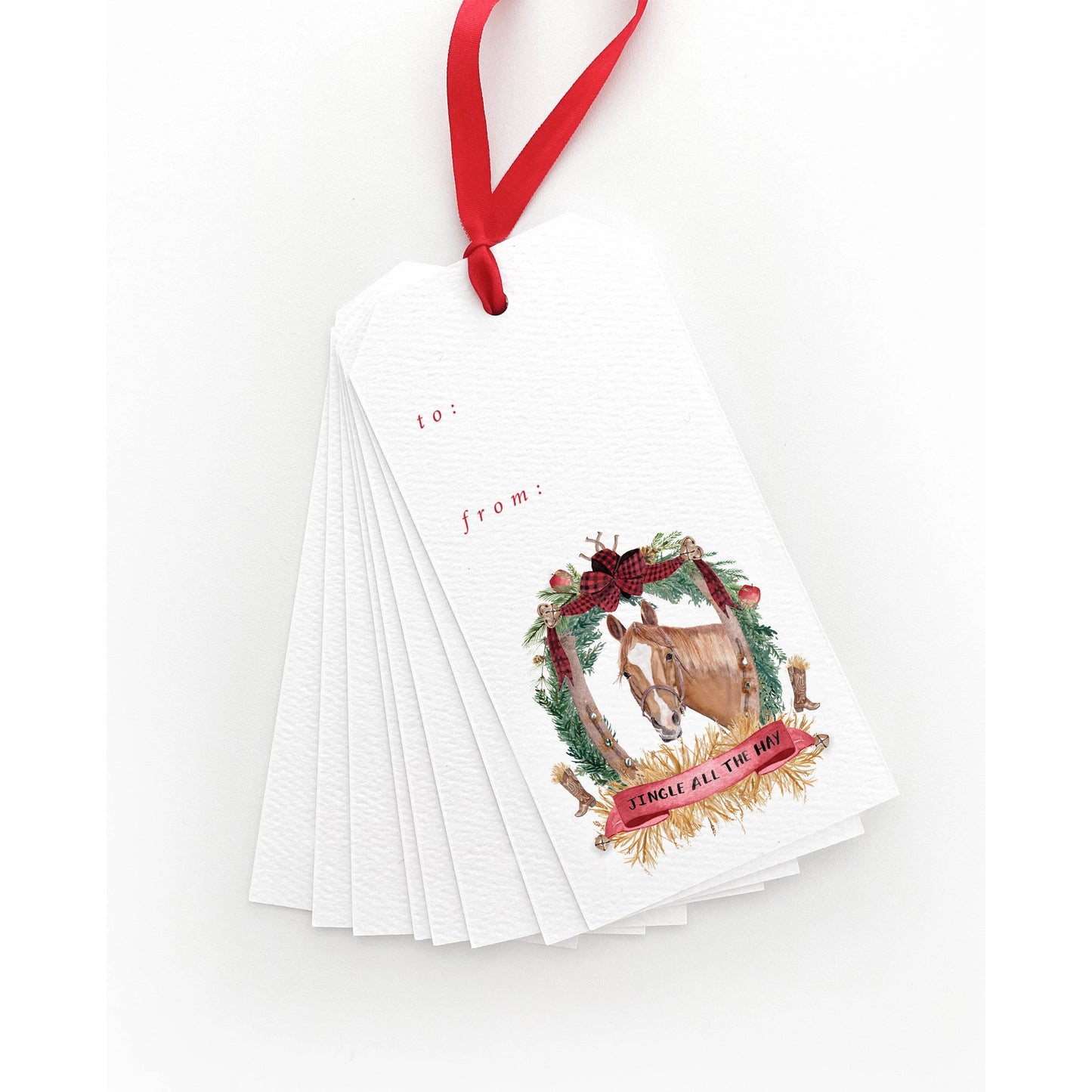 Jingle all the Hay Gift Tags