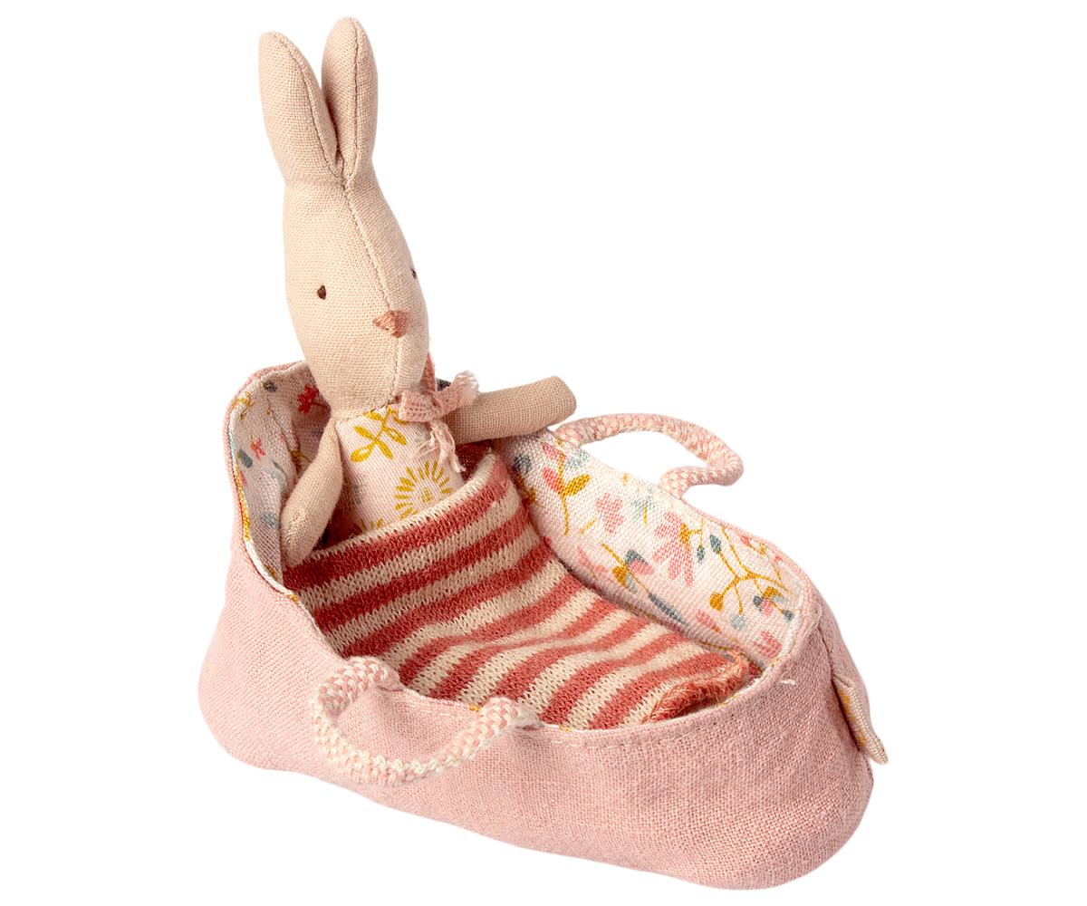 Maileg Carry Cot - Misty Rose