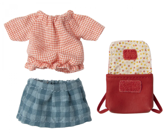 Clothes and Bag, Mouse - Red